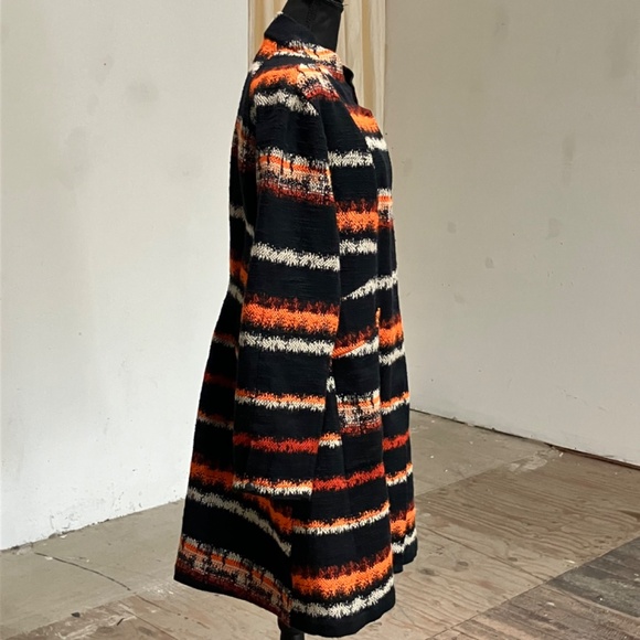 Babette Orange, black and cream, cotton embroidered jacket - Picture 8 of 15